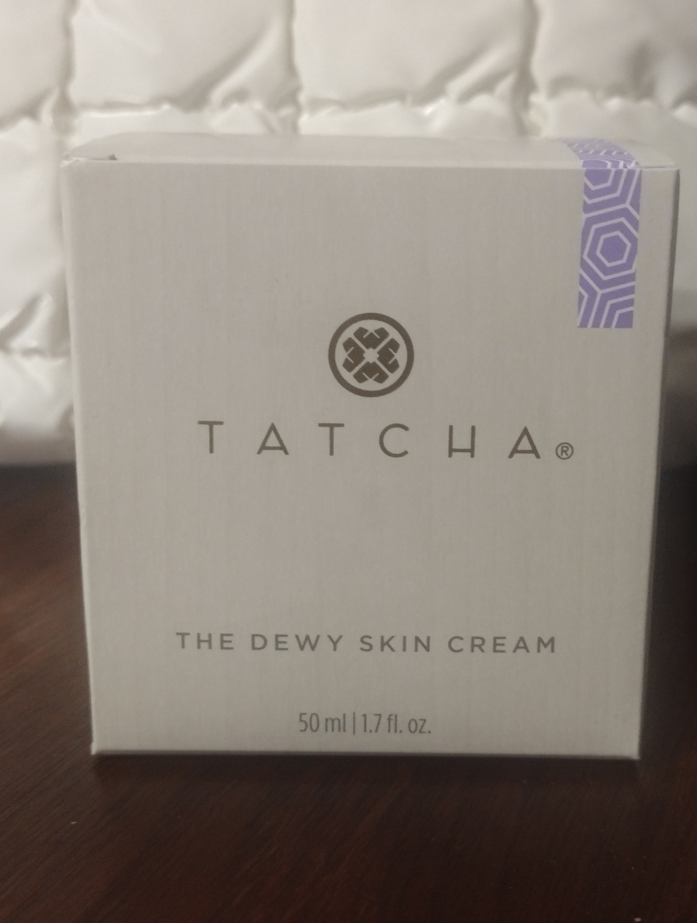 Tatcha Dewy Skin Cream - White with Purple Accent